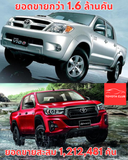 จากรุ่นสู่รุ่น HILUX VIGO , HILUX REVO ,HILUX TRAVO